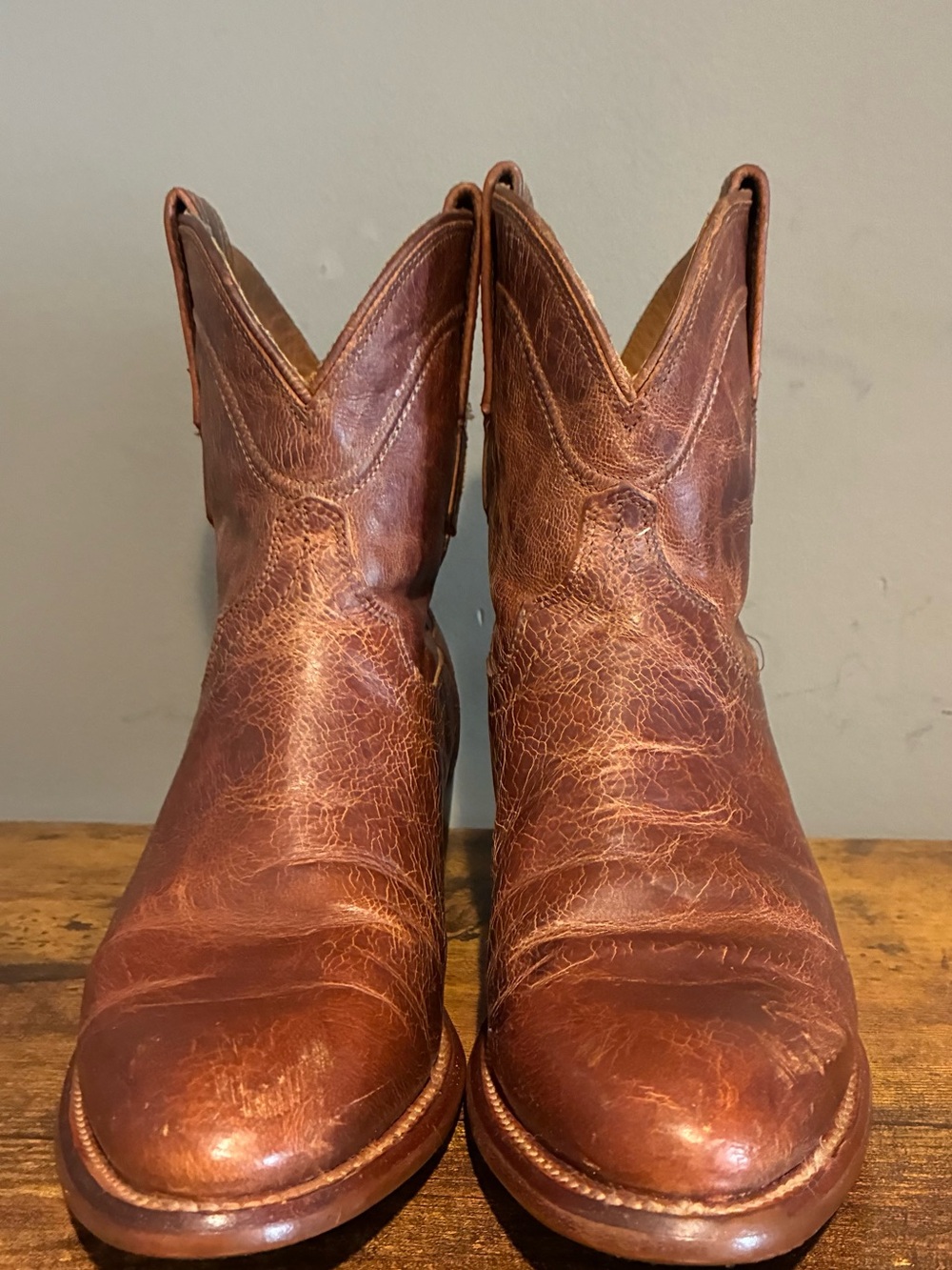 Tecovas Women’s Brown Leather Western Ankle Cowboy Boots Size 6